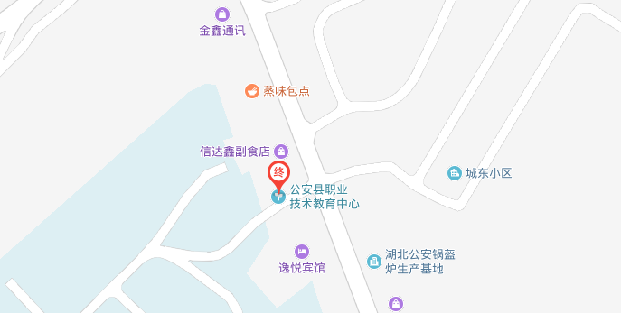 公安县职业技术教育中心学校位置地图