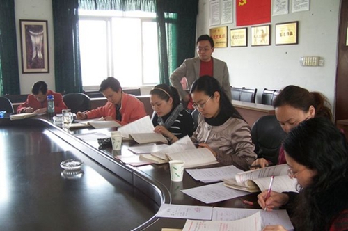自贡六中六中优质课教案评比现场