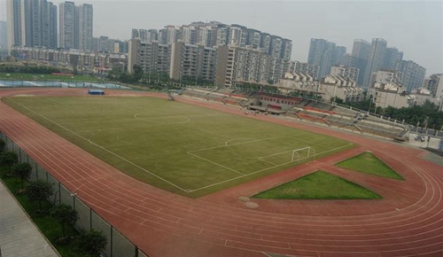成都市华阳中学运动场全景