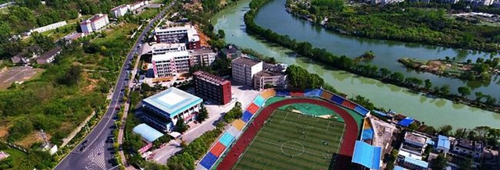 绵阳科学城一中校园全景