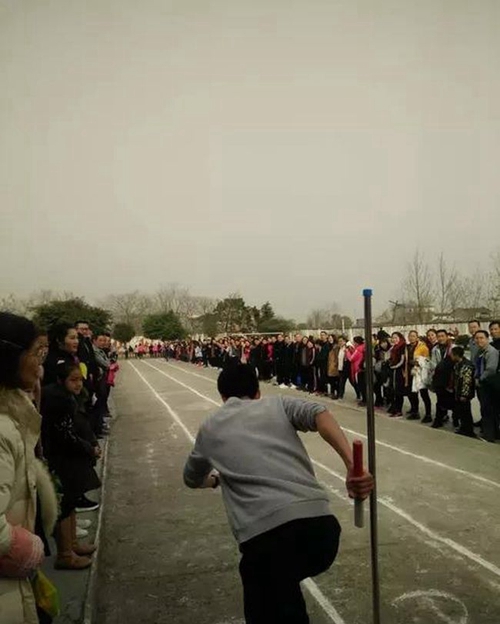 简阳市养马中学接力比赛