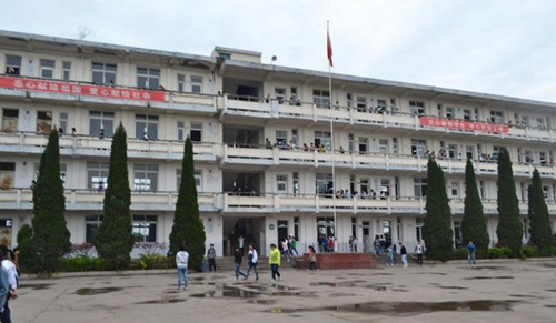 简阳市贾家中学升旗台