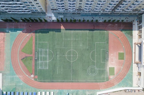 简阳市阳安中学校园俯拍2