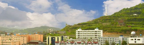 四川省剑阁中学校校园全景
