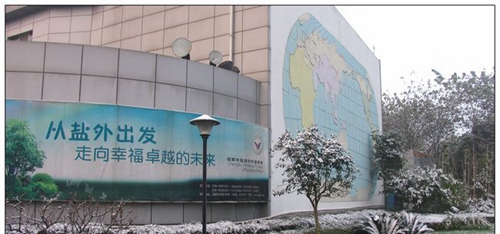 成都市盐道街外语学校雪中“盐外”