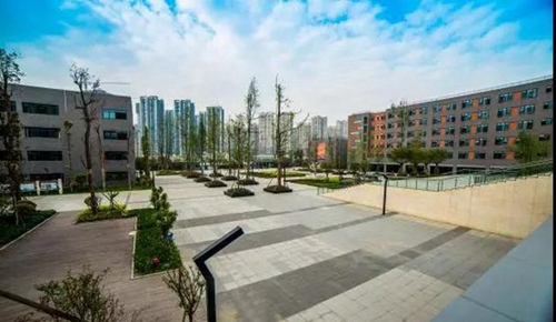 成都市实验外国语学校校园广场