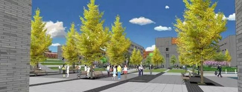 成都市实验外国语学校校园通道