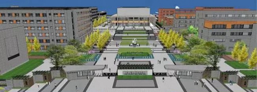 成都市实验外国语学校新校区正面图