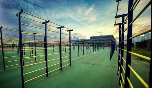 成都市实验外国语学校运动场器械区