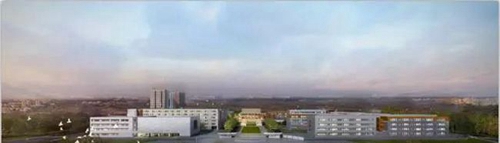 成都市实验外国语学校正面全景