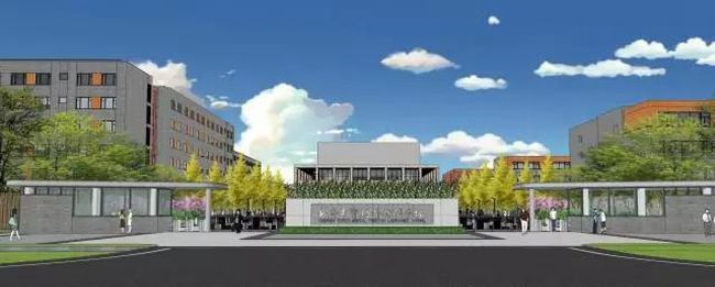 成都市实验外国语学校新校区大门