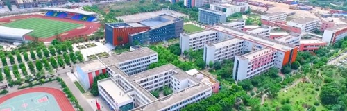 四川省成都市航天中学校学校俯瞰图