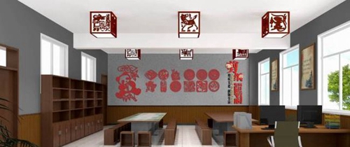 四川省新津中学剪纸室