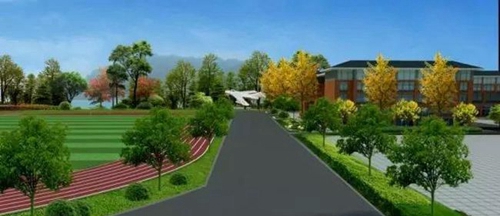 四川省新津中学校园大道