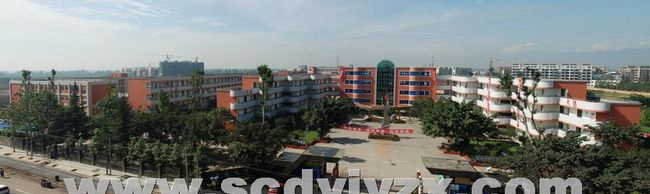 四川省大邑中学东校门全景
