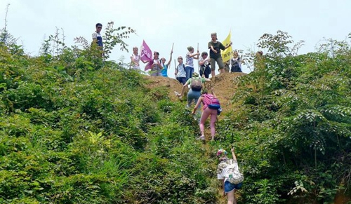 成都市通锦中学校登山活动