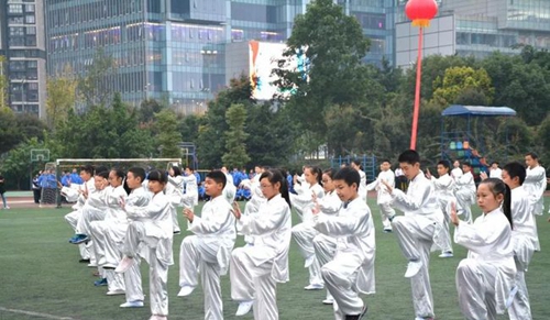 成都七中初中（锦城校区）太极拳表演2