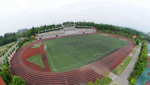 成都市新都香城中学运动场俯拍