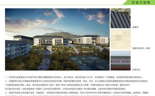 金堂县淮口中学校校园效果图9