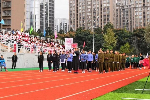 成都树德中学国际部(光华校区)方队