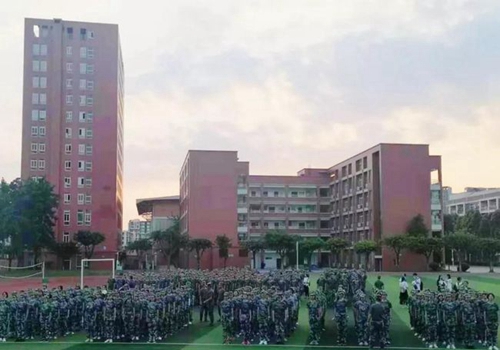 成都七中嘉祥外国语学校国际高中新生军训2