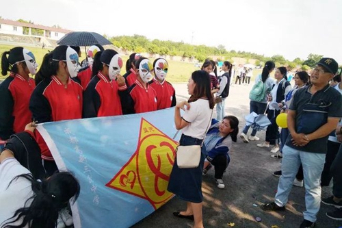 成都高新三岔中学校园活动
