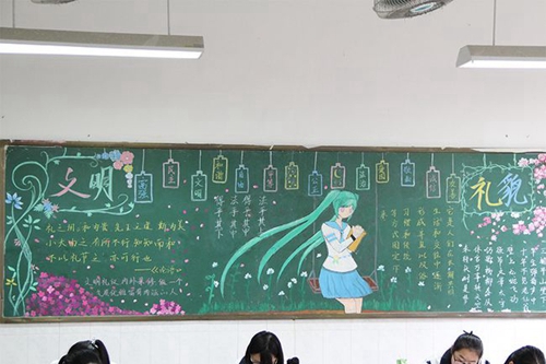 四川省成都市第四十九中学校黑板报
