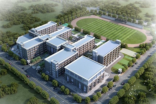 四川省成都市第四十九中学校校园俯瞰
