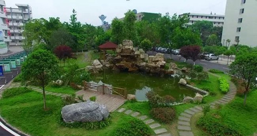 四川省邛崃市高埂中学花坛