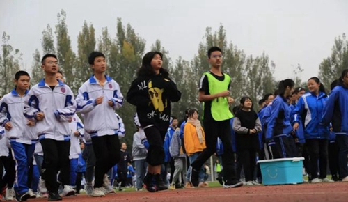 青白江城厢中学冬季长跑活动2