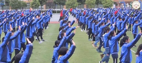 青白江城厢中学武术操2